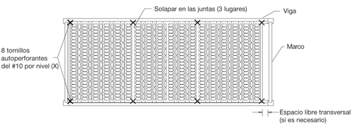 punch deck typical rack shelf level